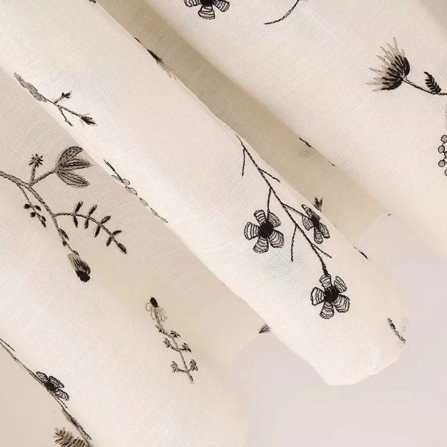Stijlvolle A-lijn Midi Rok met Botanische Print - Perfect voor Elke Gelegenheid