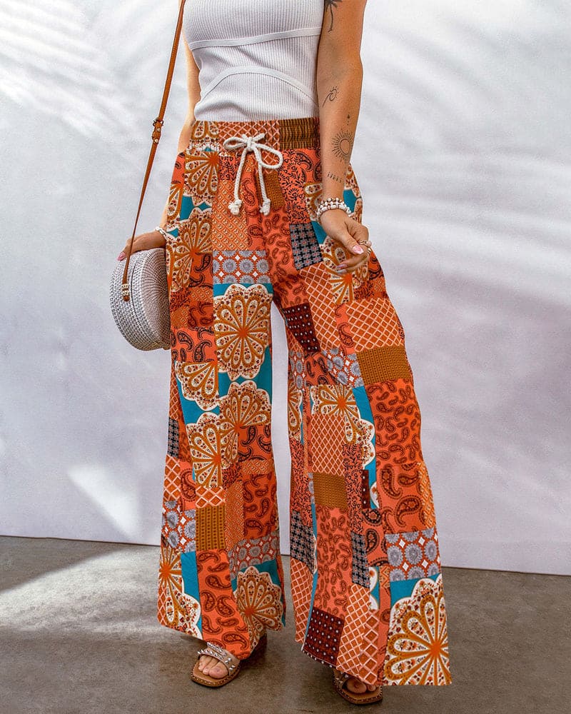 Boho Patroon Broek - Stijlvolle Comfortabele Mode voor Elke Gelegenheid