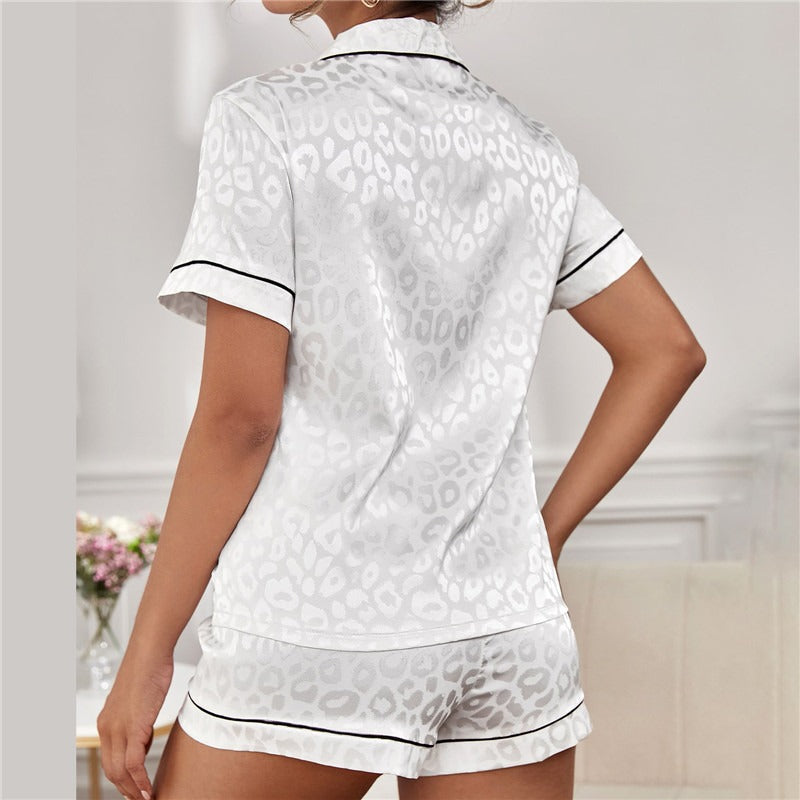 Casual Zijden Satijnen Pyjama Set voor Thuis