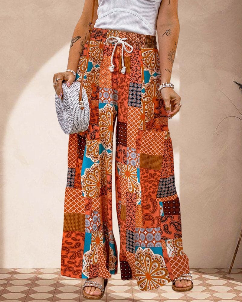 Boho Patroon Broek - Stijlvolle Comfortabele Mode voor Elke Gelegenheid