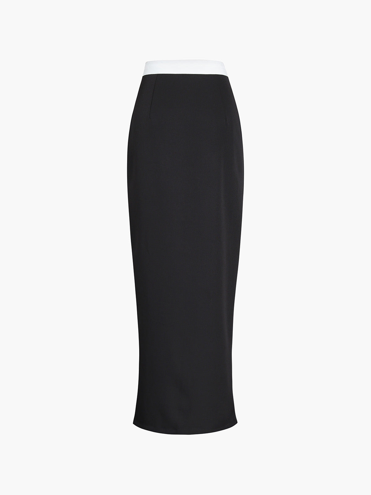 Stijlvolle Maxi Rok met Asymmetrische Tailleband