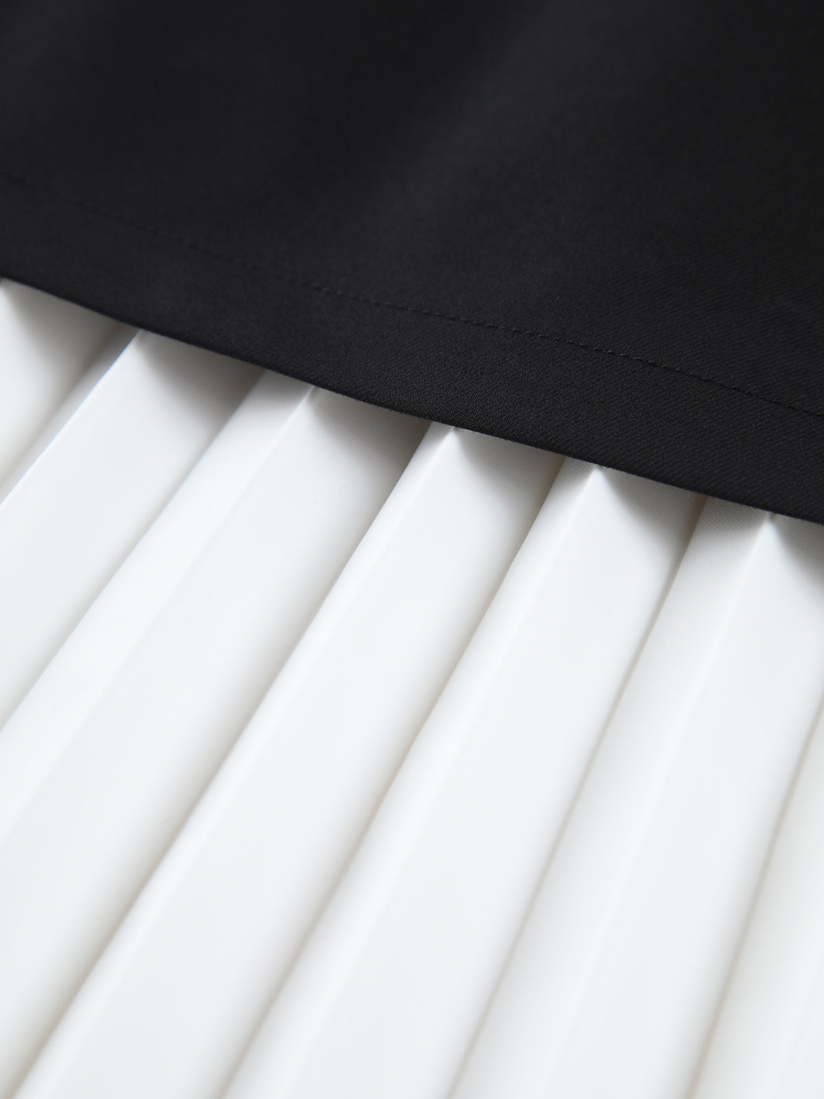 Tweekleurige Elegante Plissé Lange Rok voor Vrouwen