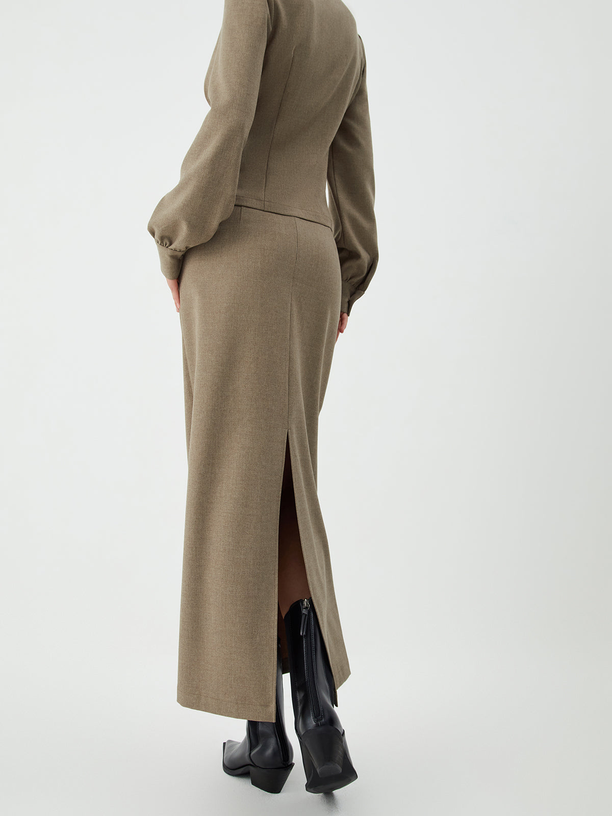 Stijlvolle Maxi Rok van Old Money in Effen Kleur