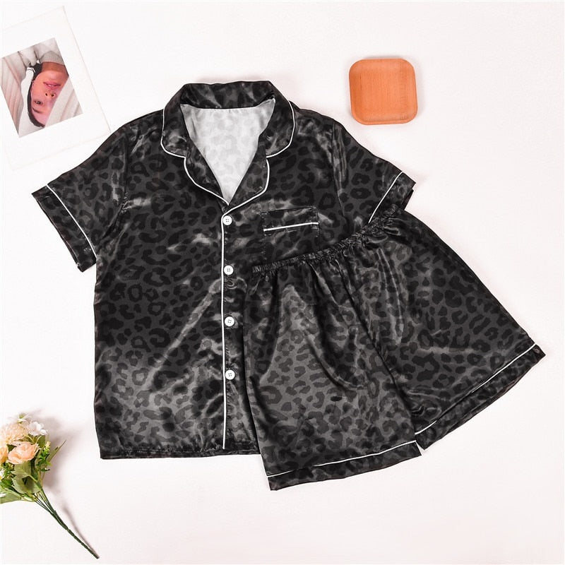 Casual Zijden Satijnen Pyjama Set voor Thuis