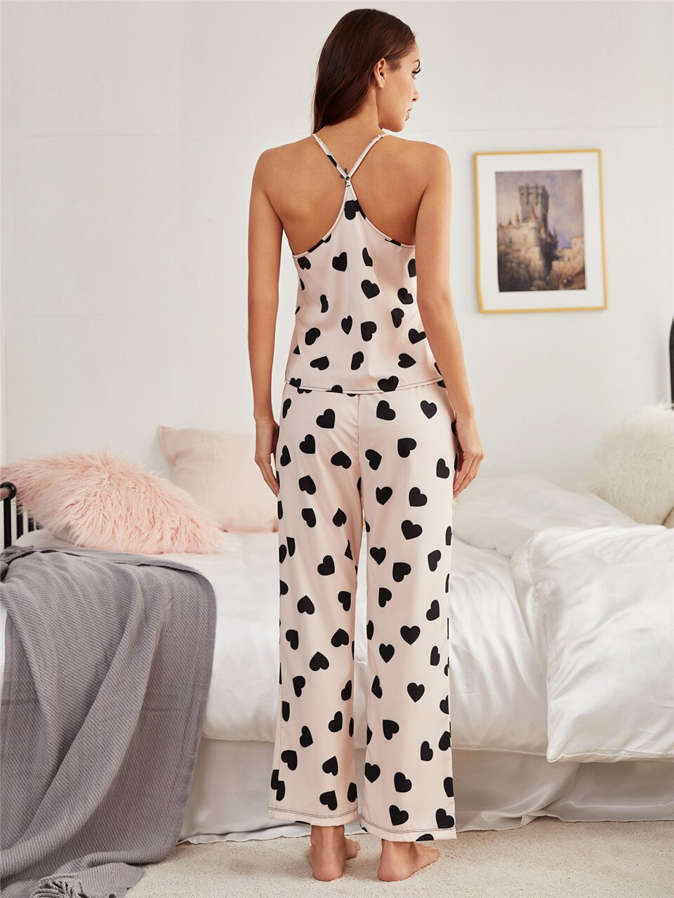Cami Top Met Broek Set Voor Comfortabele Nachten