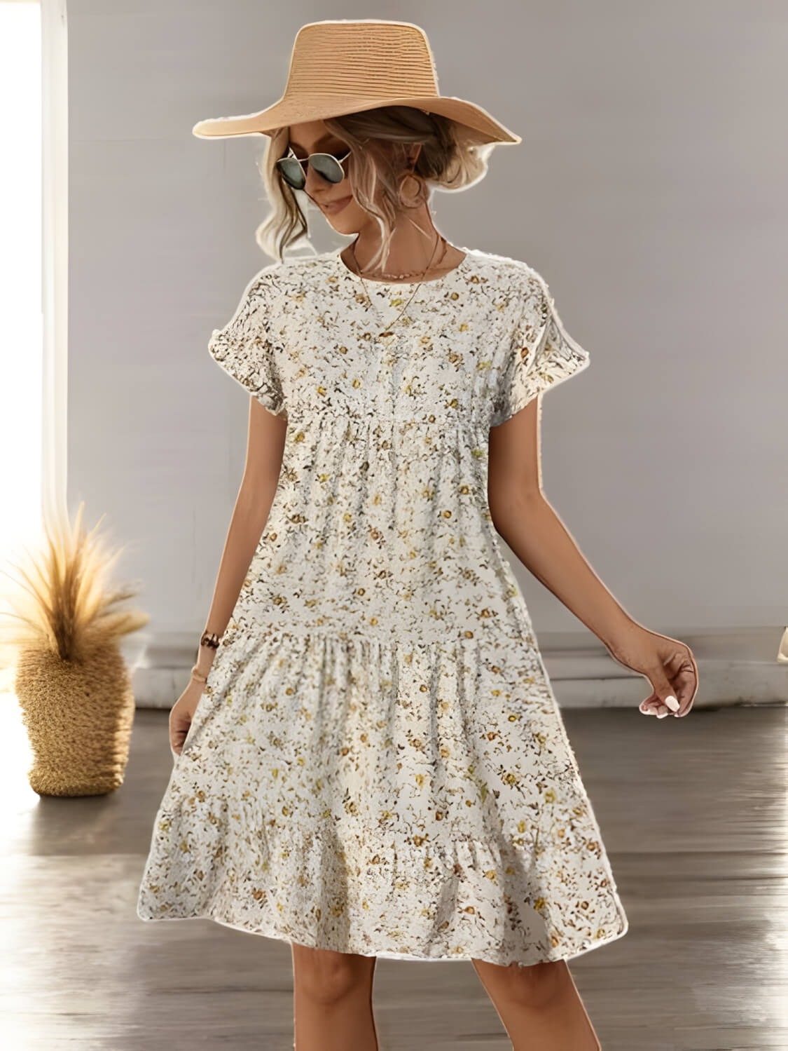 Olivia - Bloeiende bloemen zomerjurk