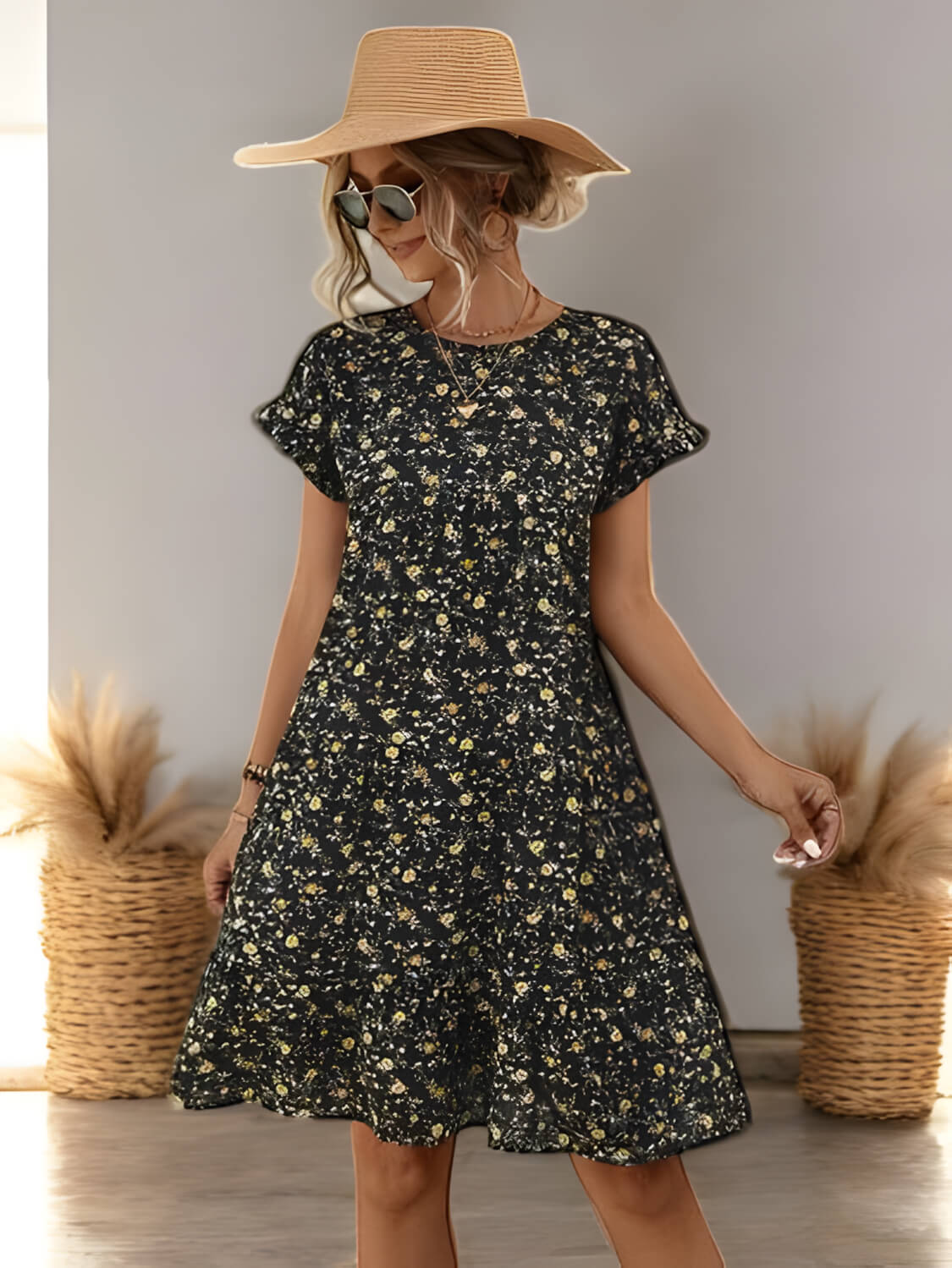 Olivia - Bloeiende bloemen zomerjurk