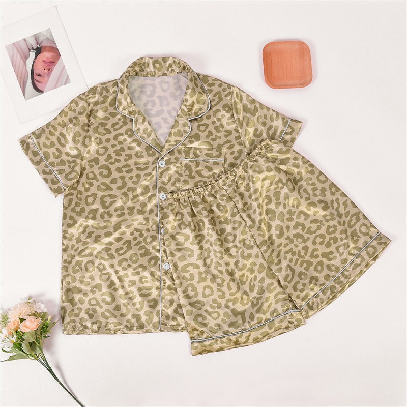 Casual Zijden Satijnen Pyjama Set voor Thuis