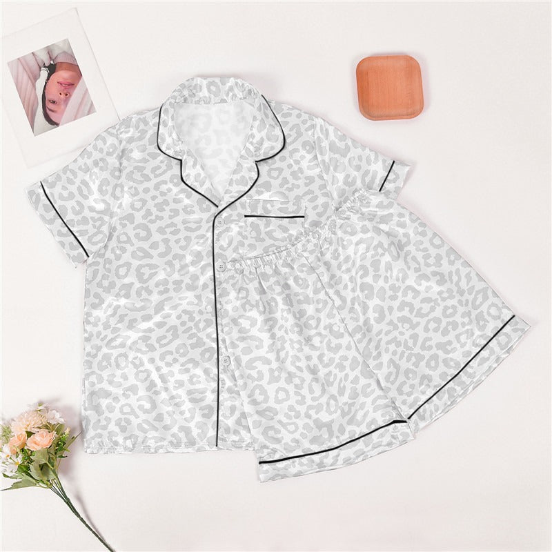 Casual Zijden Satijnen Pyjama Set voor Thuis