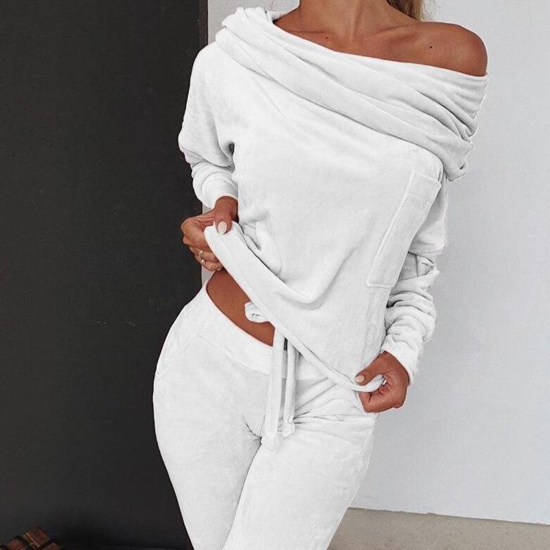 Stijlvolle Sweatshirtset met Unieke Halslijn