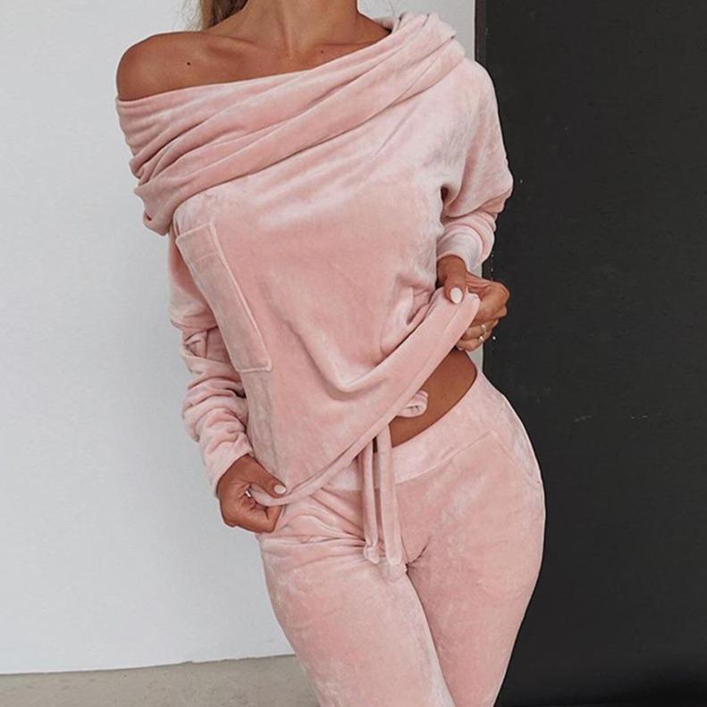 Stijlvolle Sweatshirtset met Unieke Halslijn