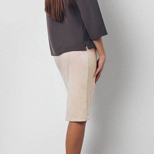 Beige Chique Heuprok - Stijlvolle Elegantie voor Elke Gelegenheid
