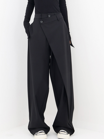 Stijlvolle Asymmetrische Baggy Broek voor Comfort en Trend