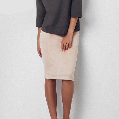 Beige Chique Heuprok - Stijlvolle Elegantie voor Elke Gelegenheid
