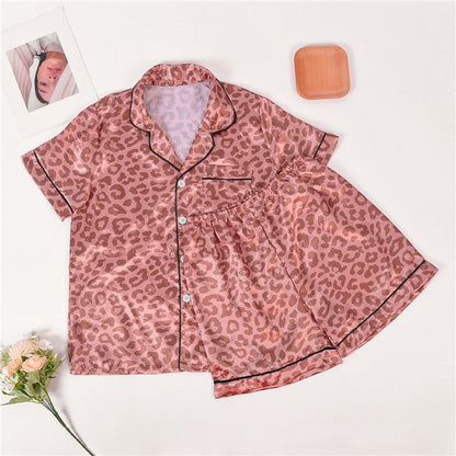 Casual Zijden Satijnen Pyjama Set voor Thuis