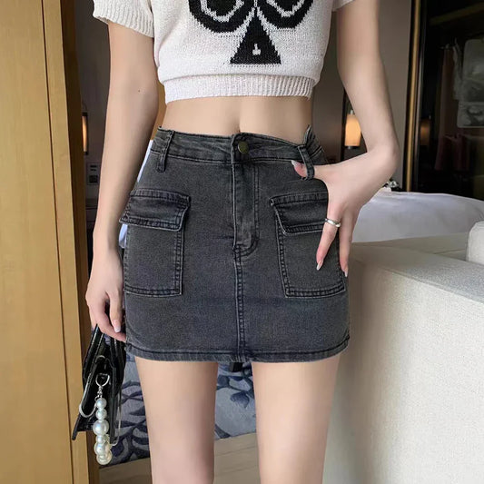 Anti-Glare Cargo Mini Rok voor Stijlvolle Uitsap