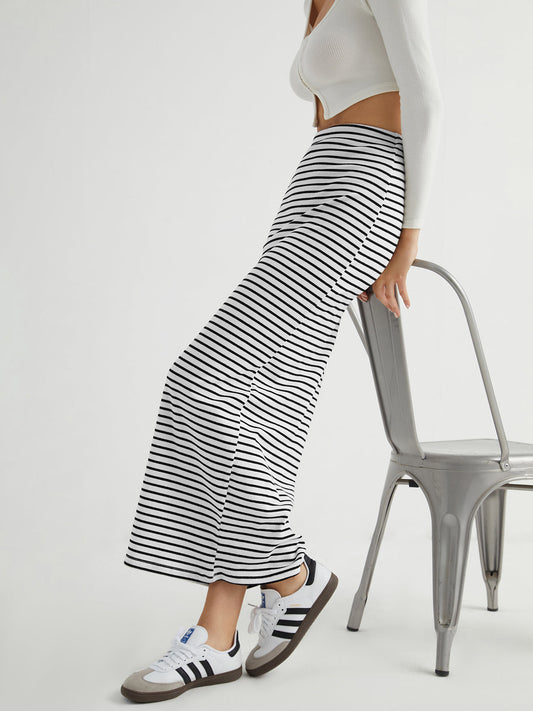Streepjesskirt Maxi Rok voor een Stijlvolle Look