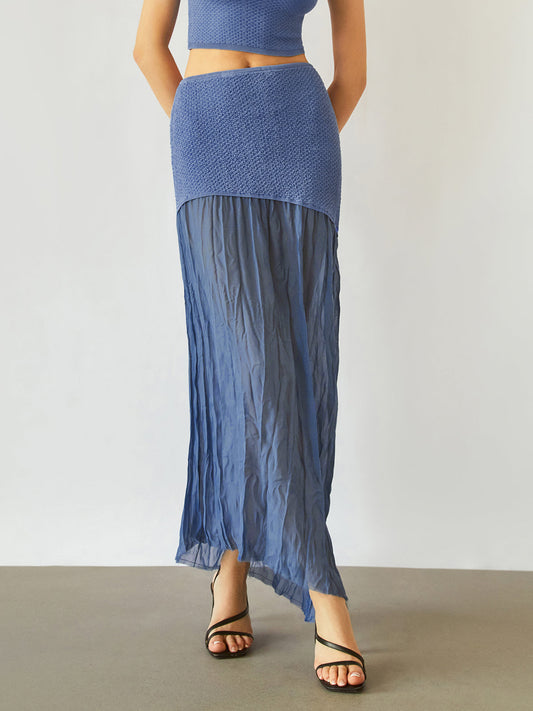 Stijlvolle Maxi Rok met Zee Bries Patchwork Design
