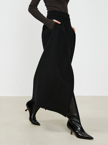 Maxi Rok met Dubbele Zak en Elegante Splits