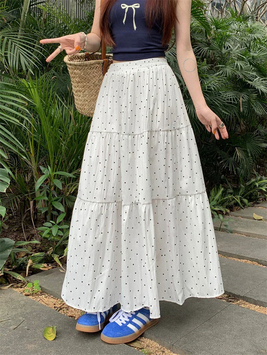 Polkadot Hoge Taille Swingrok Voor Dames Stijlvol