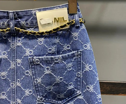 Stijlvolle Blauwe Denim Rok voor Elke Gelegenheid - Perfecte Pasvorm