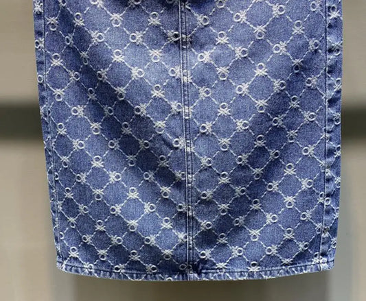 Stijlvolle Blauwe Denim Rok voor Elke Gelegenheid - Perfecte Pasvorm