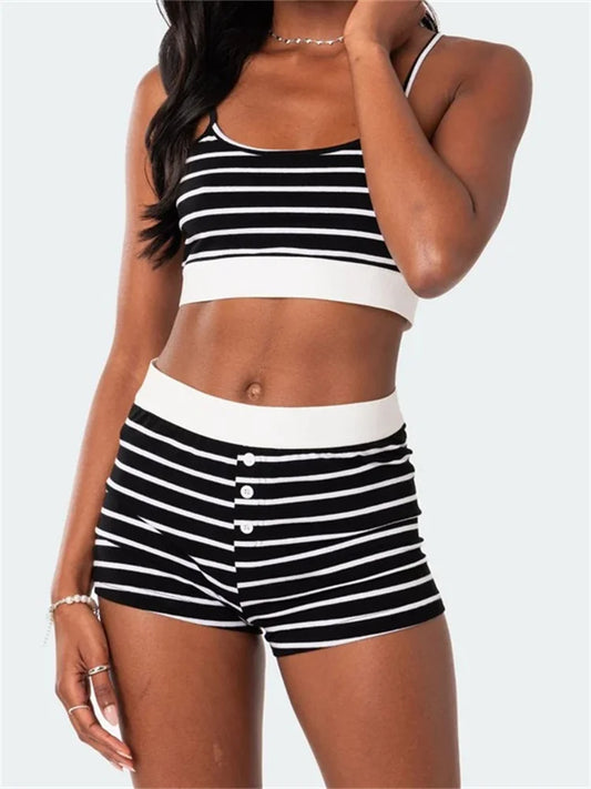 Mouwloze Camisole en Korte Broek voor Dames