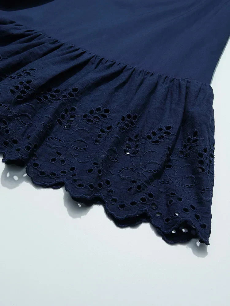 Stijlvolle Hoge Taille Blauwe Rok - Perfect voor Elke Gelegenheid