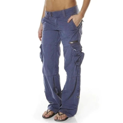 Stijlvolle Cargo Broek voor Vrouwen met Praktische Zakken