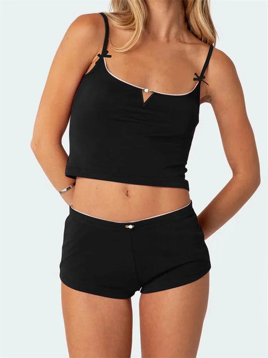Modieuze Zomer Camisole en Shorts Set voor Dames
