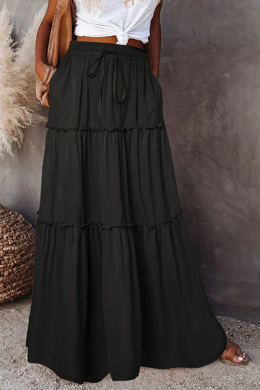 Boheemse Rok met Elastische Taille - Comfort en Stijl in Één