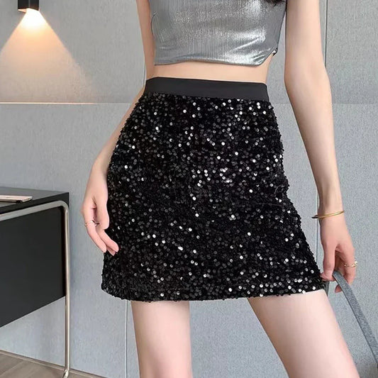 Stijlvolle Comfortabele Pailletten Mini Rok