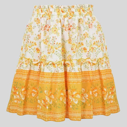 Boheemse Ruffles Bloemenrok - Stijlvol & Comfortabel voor Elke Gelegenheid