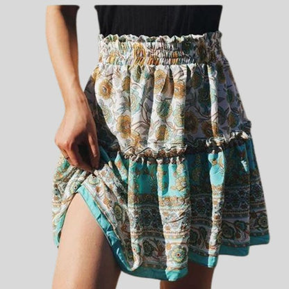 Boheemse Ruffles Bloemenrok - Stijlvol & Comfortabel voor Elke Gelegenheid