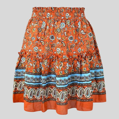 Boheemse Ruffles Bloemenrok - Stijlvol & Comfortabel voor Elke Gelegenheid
