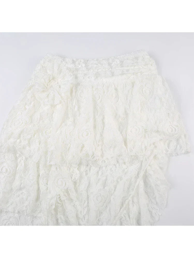 Stijlvolle Asymmetrische Mini Rok met Middelhoge Taille