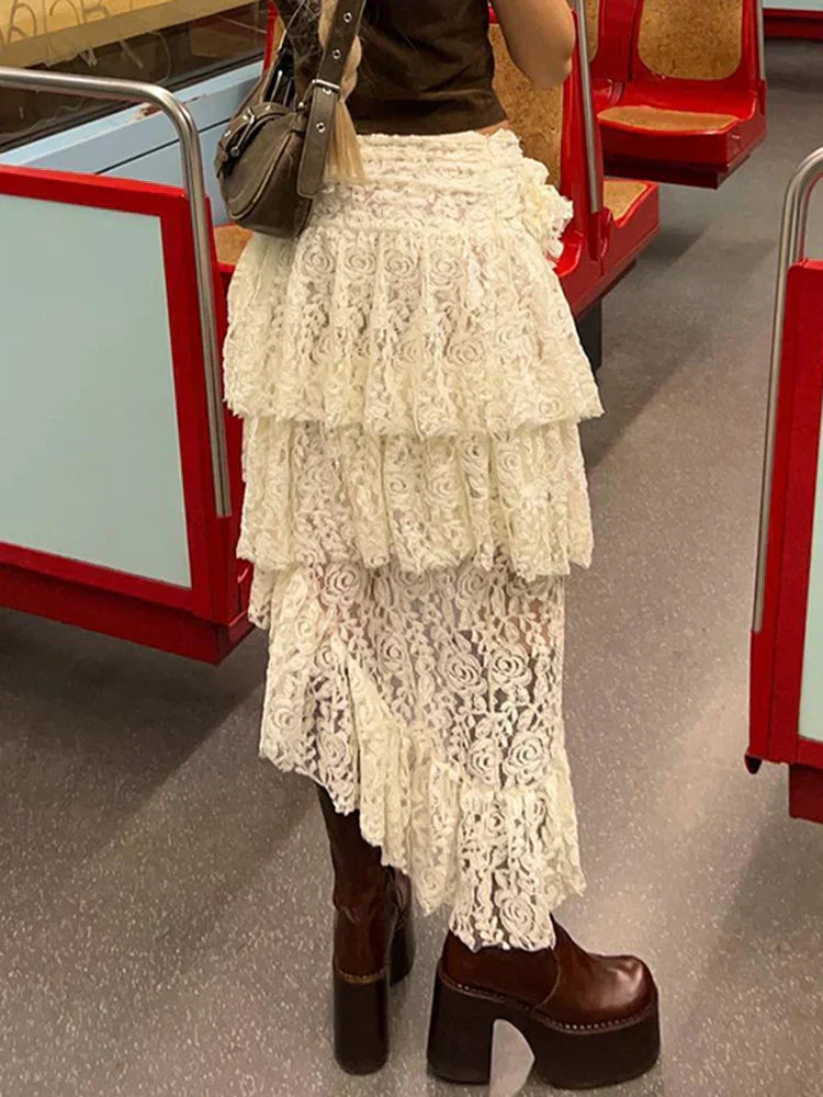 Stijlvolle Asymmetrische Mini Rok met Middelhoge Taille