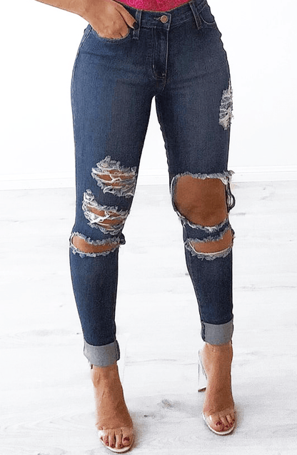 Amelia Jeans Graceful - Medium Blue met Comfortabele Pasvorm