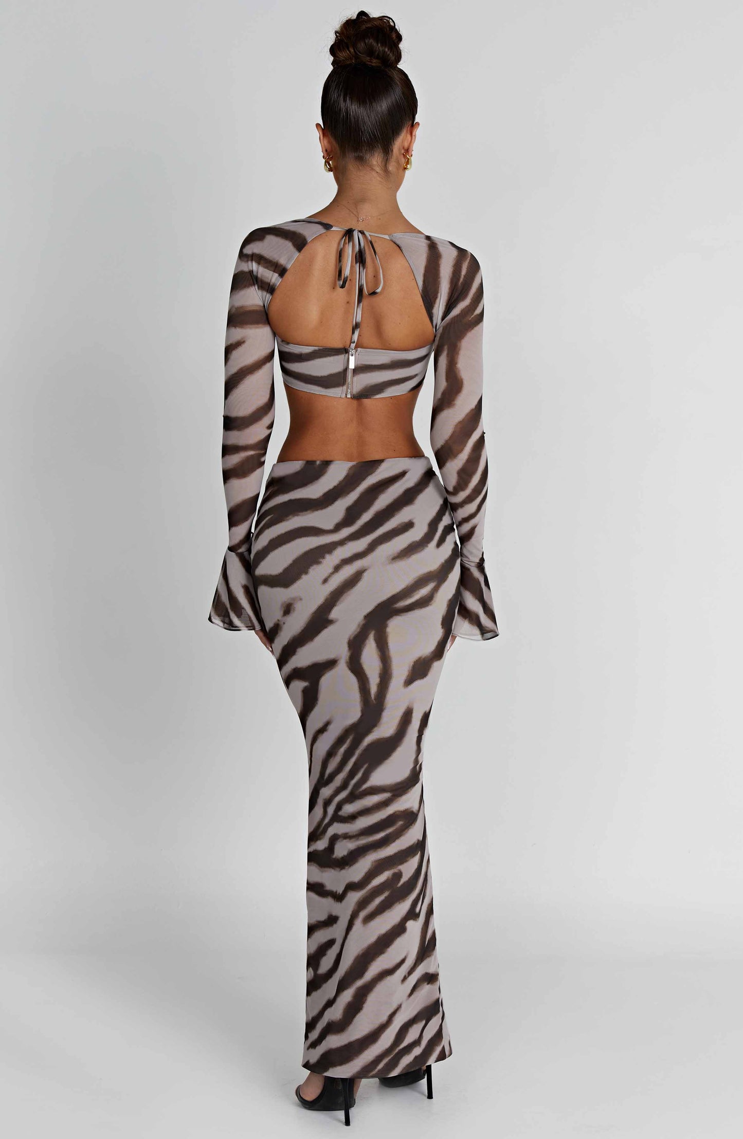 Astrid Maxi Rok Trendy - Stijlvol Zebra Motief